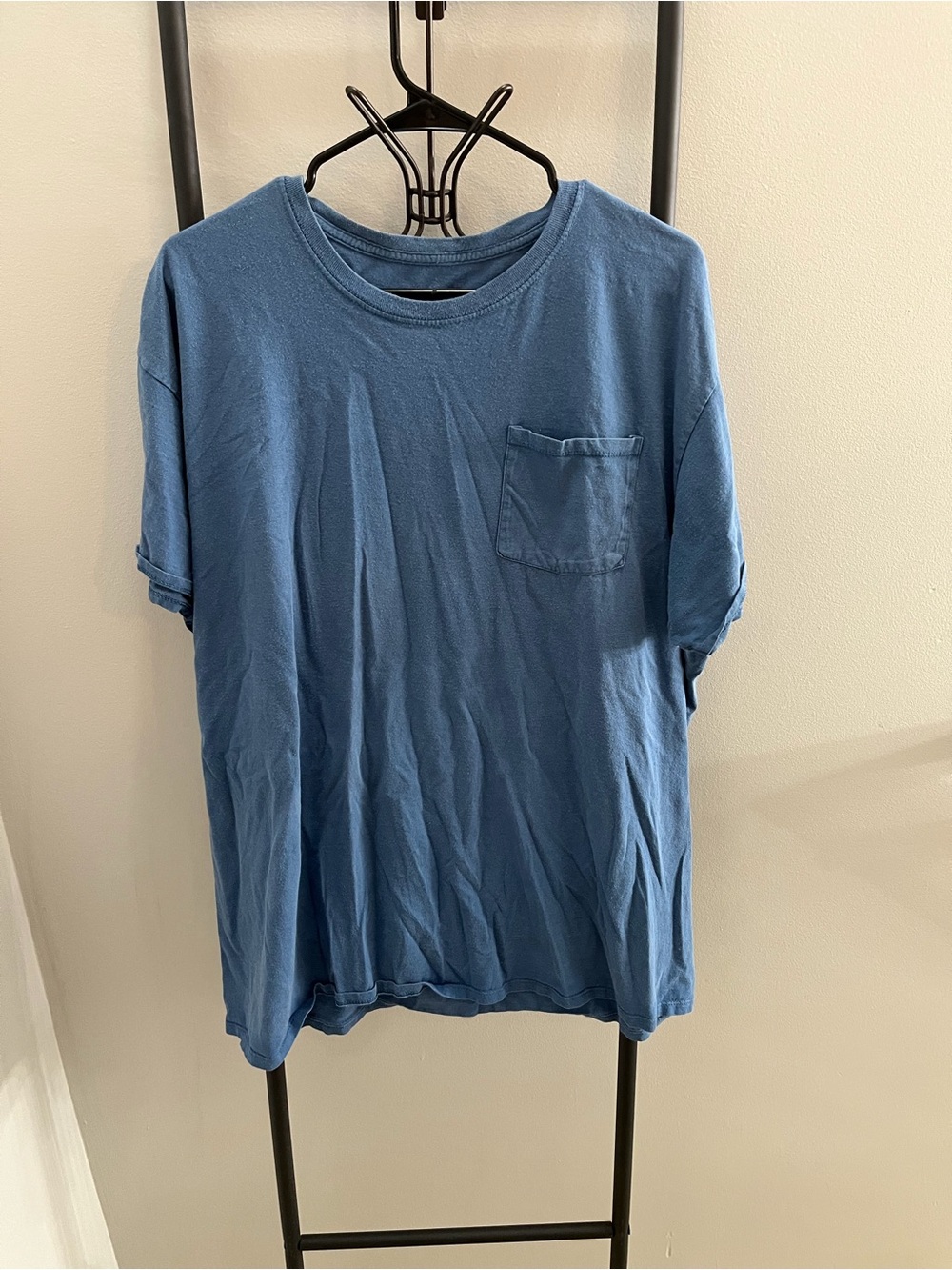 Fruit of the Loom Blue Pocket Crew T-Shirt